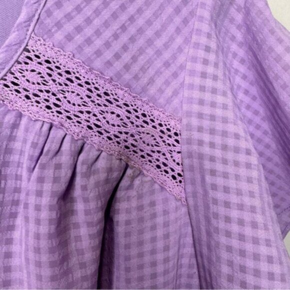 Addition Elle Michel Studio Purple Flutter Sleeves Mini Dress Size 20 Feminine - Picture 8 of 14